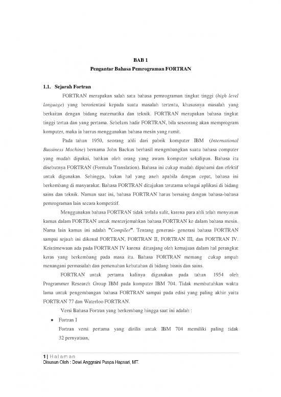 picture_Fortran Pdf 186406 | Bab 1   Pengantar Bahasa Pemrograman Fortran