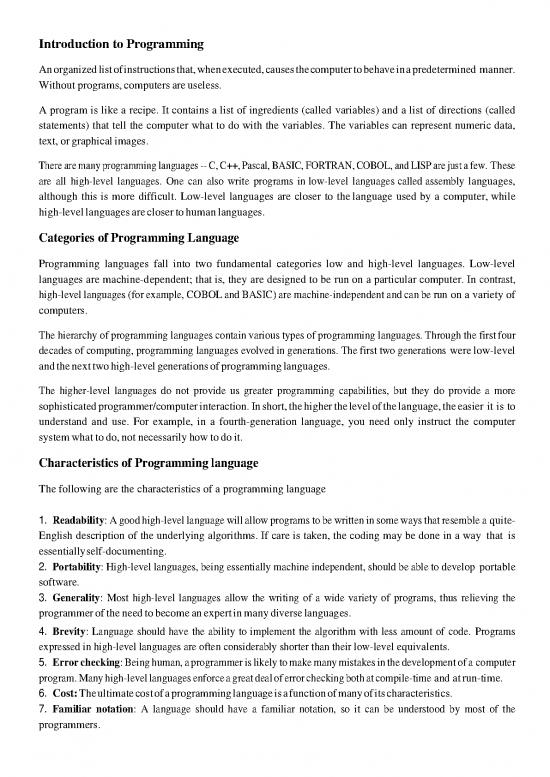 picture Programming Pdf 185665 | Be Ee Ec Bce Programming Languages Pratibha Saraf