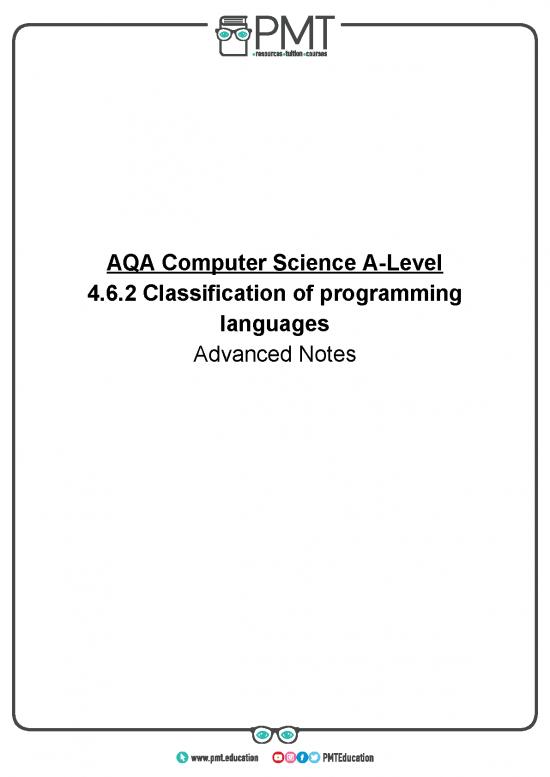 picture1_Programming Languages Pdf Notes 187278 | Classification Of Programming Languages