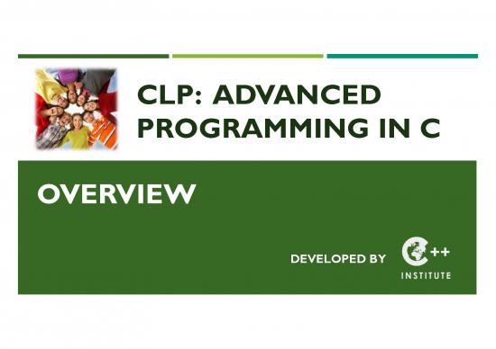picture_Programming Pdf 186153 | Clp C Certified Professional Programmer Certification Overview