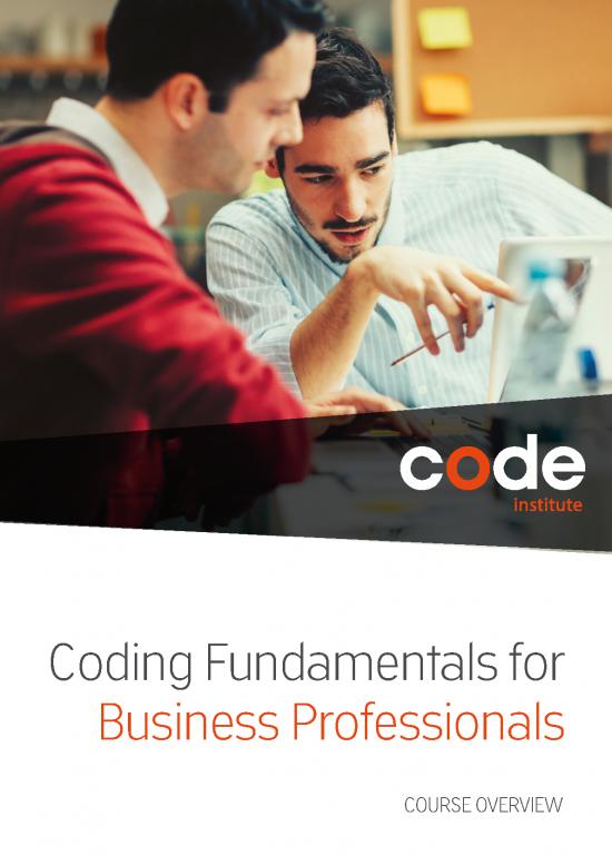 picture Software Coding Pdf 186345 | Coding Fundamentals For Business Professionals