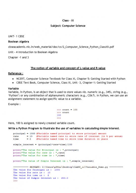 picture Python Pdf 186319 | Computer Science 2021 22