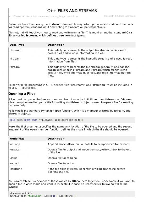 picture_Tutorial Pdf 185999 | Cpp Files Streams