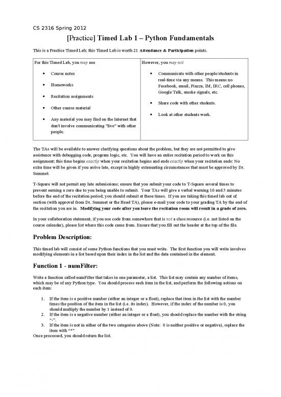 picture Python Fundamentals Pdf 187603 | Cs2316 Tl1 Python Fundamentals