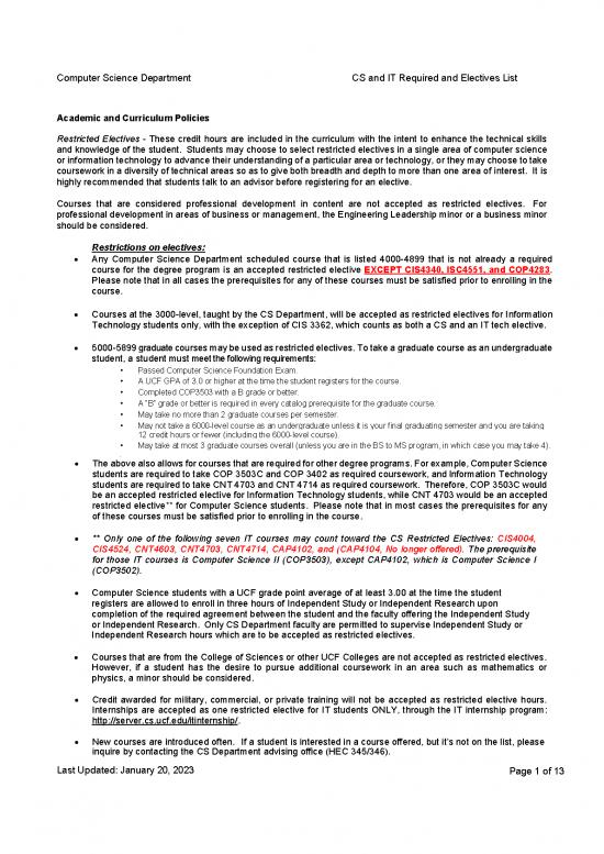 picture1_Computer Science Course List Pdf 187705 | Csit Elective List Ay2022 2023