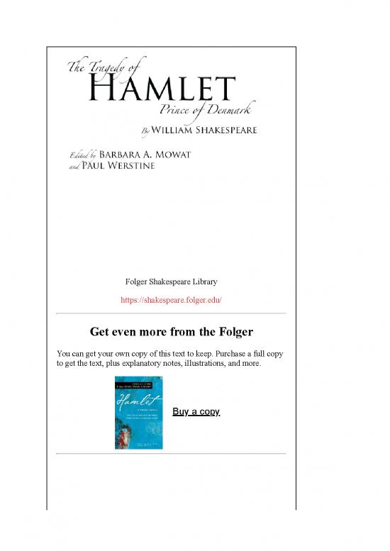 picture1_Hamlet Pdf Folgershakespeare