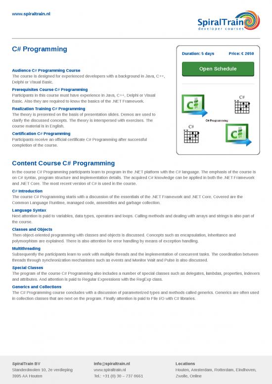 picture Programming Pdf 185978 | Infosheet Course C Programming 774