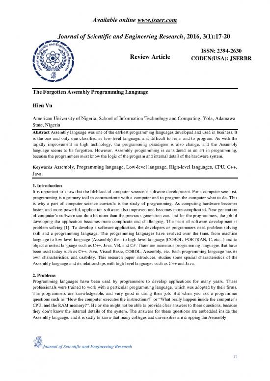 picture Assembly Language Programming Examples Pdf 187180 | Jsaer2016 03 01 17 20