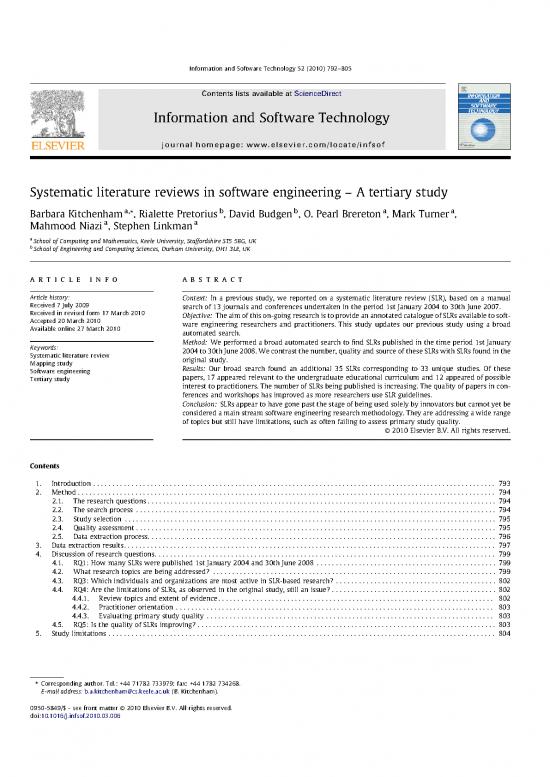 perceived diversity in software engineering a systematic literature review