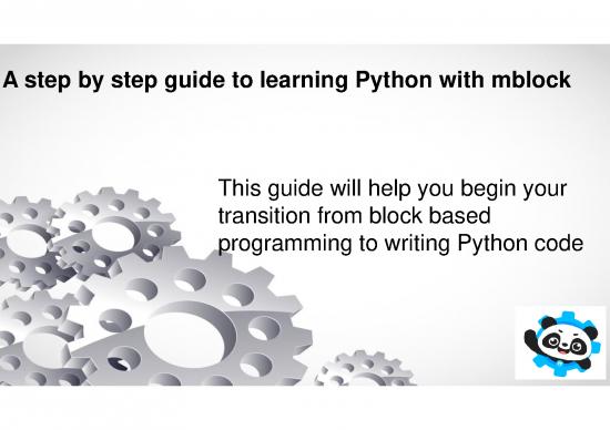 picture Python Guide Pdf 187352 | Lesson1 Aguidetolearningpythonwithmblock