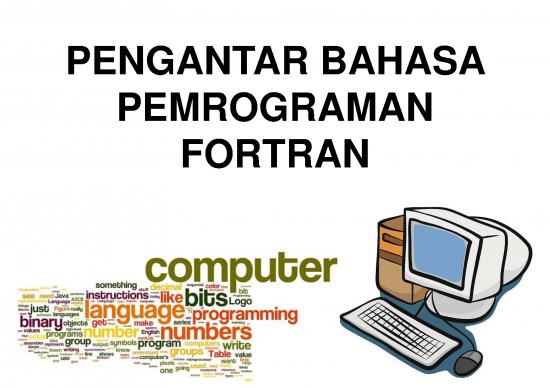 picture1_Fortran Pdf 186521 | Materi 1   Pengantar Bahasa Pemrograman Fortran