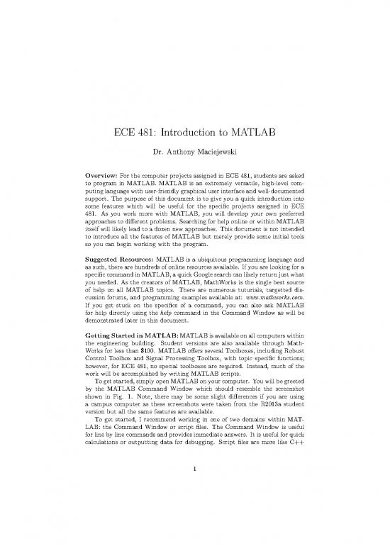 picture Programming Pdf 186069 | Matlab Intro