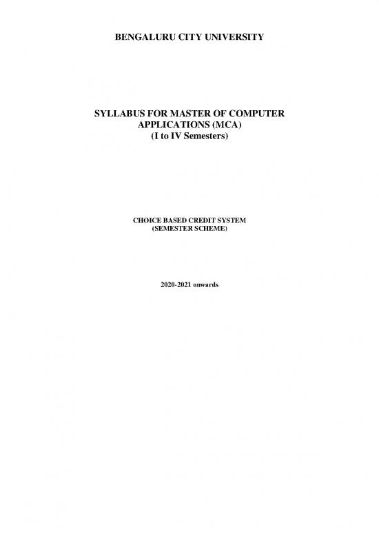 picture_Academic Pdf 187844 | Mca Bcu 2020 2021 Onwards Syllabus