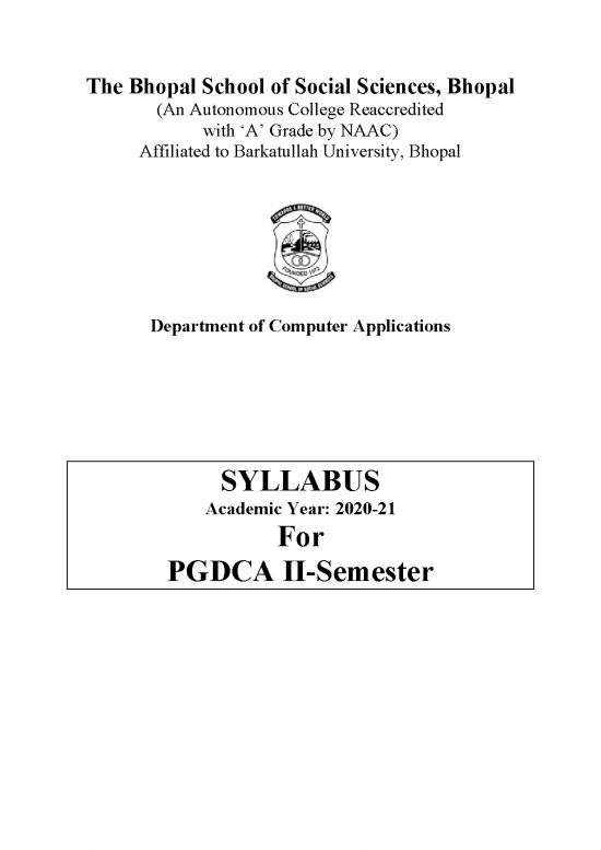 picture_Software Design Pdf 187023 | Pgdca Ii Semester 2020 21