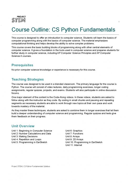 picture Python Language Pdf 186740 | Projectstem Cspythonfundamentals Syllabus 21 22