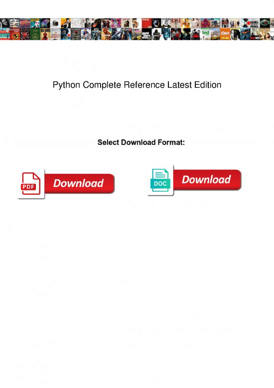 picture1_Python Pdf 185618 | Python Complete Reference Latest Edition