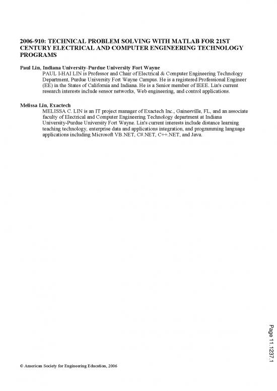 picture_Programming Pdf 186052 | Technical Problem Solving With Matlab For 21 St Century Electrical And Computer Engineering Technology Programs