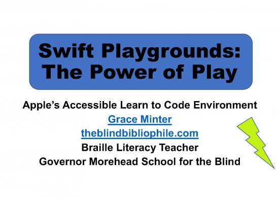 picture1_Programming Pdf 186076 | Updatedswift Playgrounds And The Power Of Play By Grace Minter