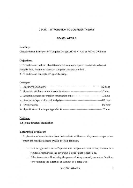 picture1_Principles Of Compiler Design Pdf 187677 | Uweek06