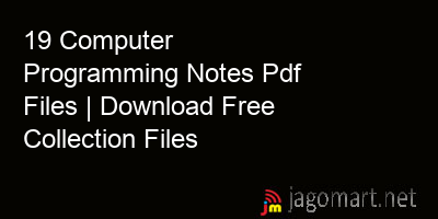 picture 19 Computer Programming Notes Pdf Files | Download Free Collection Files