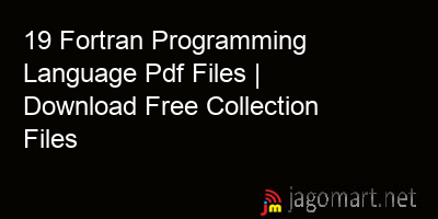 picture 19 Fortran Programming Language Pdf Files | Download Free Collection Files