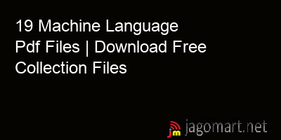 picture 19 Machine Language Pdf Files | Download Free Collection Files