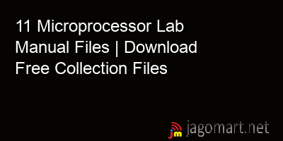 picture 11 Microprocessor Lab Manual Files | Download Free Collection Files
