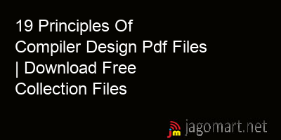 picture 19 Principles Of Compiler Design Pdf Files | Download Free Collection Files