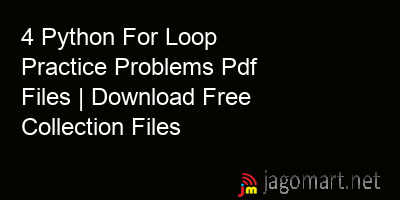 picture 4 Python For Loop Practice Problems Pdf Files | Download Free Collection Files