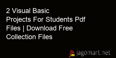 picture 2 Visual Basic Projects For Students Pdf Files | Download Free Collection Files