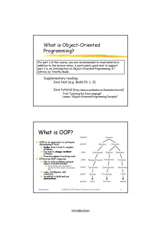 Object Oriented Programming In Java Lecture Notes Pdf