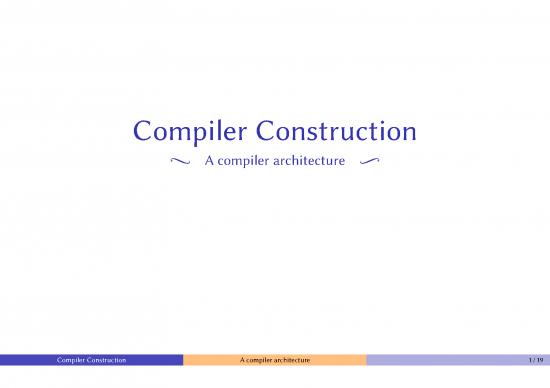 picture_Compiler Construction Pdf 188278 | 03 Compiler Architecture