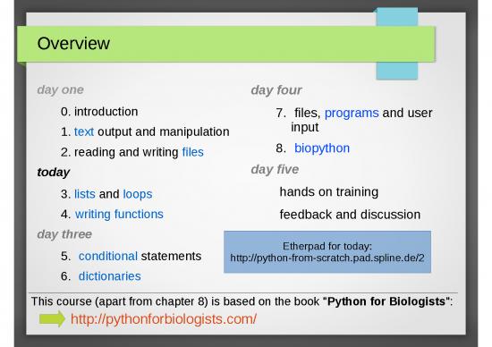 picture Python For Biologists Pdf 188793 | 03 Lists Loops