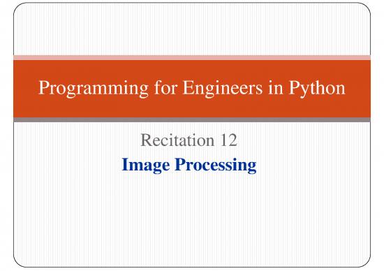 picture_Numerical Python Pdf 190183 | 12 Image Processing