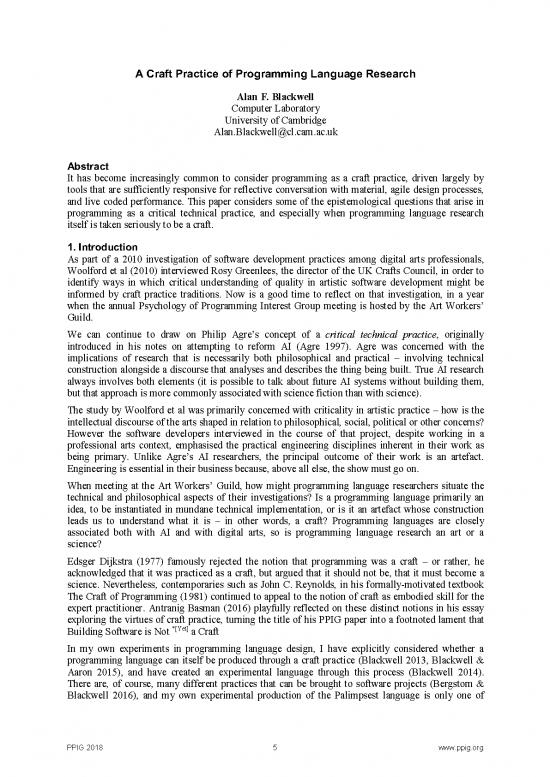 picture The Practice Of Programming Pdf 188405 | 2018 Ppig 29th Blackwell