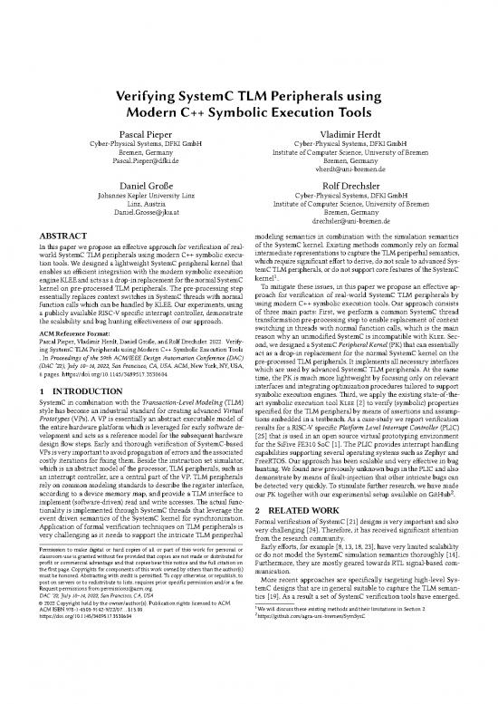 picture_Computer Science Thesis Pdf 189307 | 2022dac Verifying Systemc Tlm Peripherals Using Symex