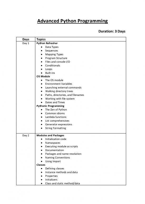 picture Advanced Python Programming Pdf 189770 | 284 2019924116 Advancedpythonprogramming(daywise3days)