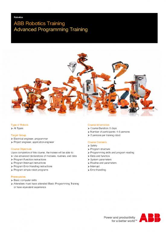picture Abb Robot Programming Training Pdf 190393 | Advanced Programming Training