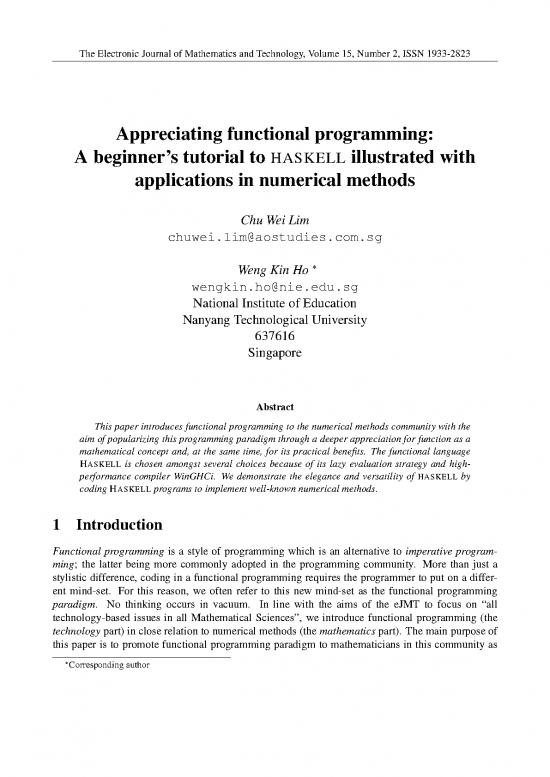 picture1_Programming In Haskell Pdf 190061 | Appreciating Functional Programming A Beginner’s Tutorial To Haskell Illustrated With Applications In Numerical Methods