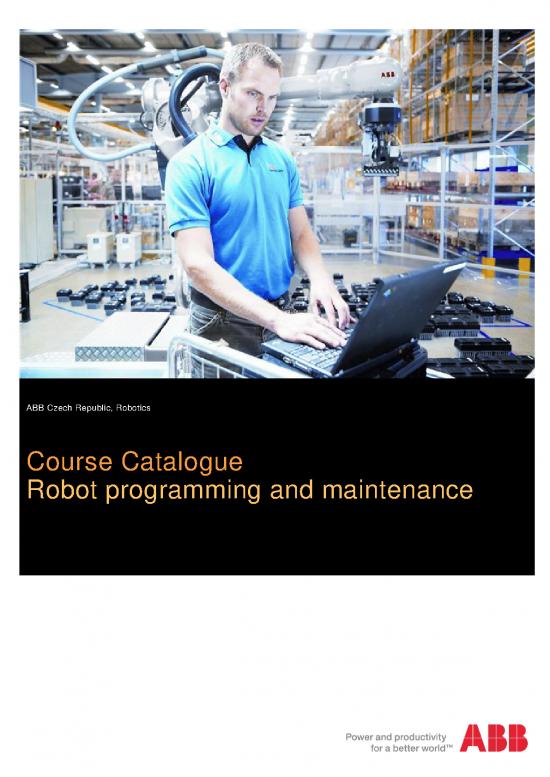 picture Abb Robot Programming Training Pdf 190394 | Catalogue 2015 Cz