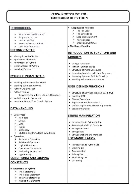 picture1_Python Fundamentals Pdf 188536 | Cetpa Python Course Content