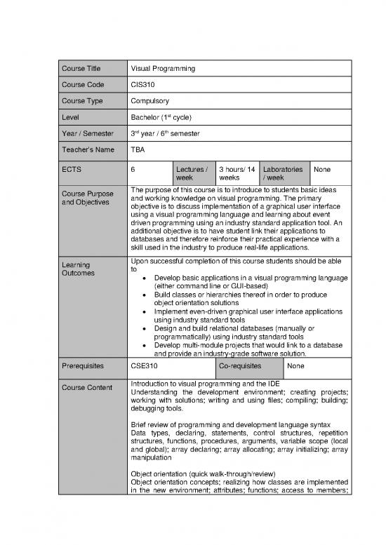 picture1_Visual Programming Pdf 189908 | Cis310