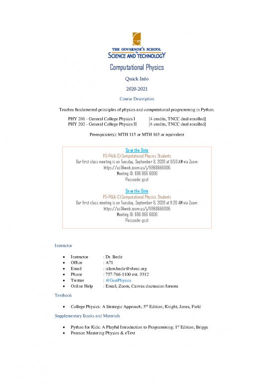 picture Computational Physics With Python Pdf 190438 | Computational Physics Syllabus 2020 2021