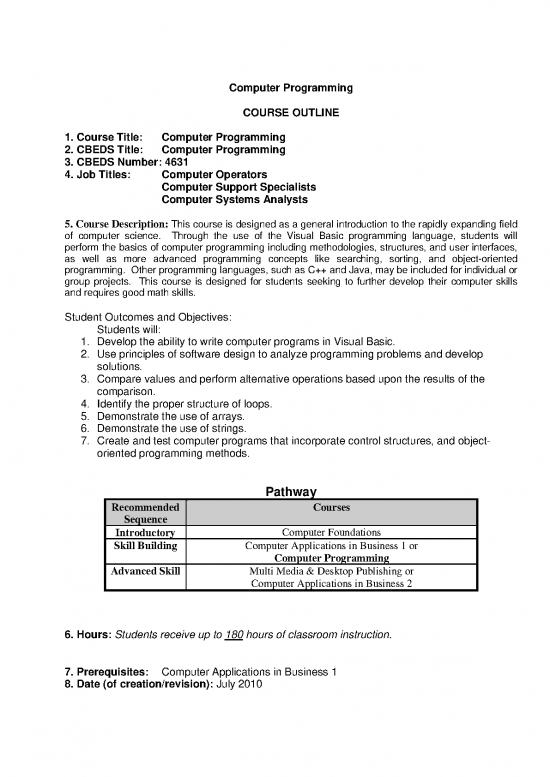 Visual Basic Projects For Students Pdf 188460 Computer Programming visual-basic-projects-for-students-pdf-188460-computer-programming
