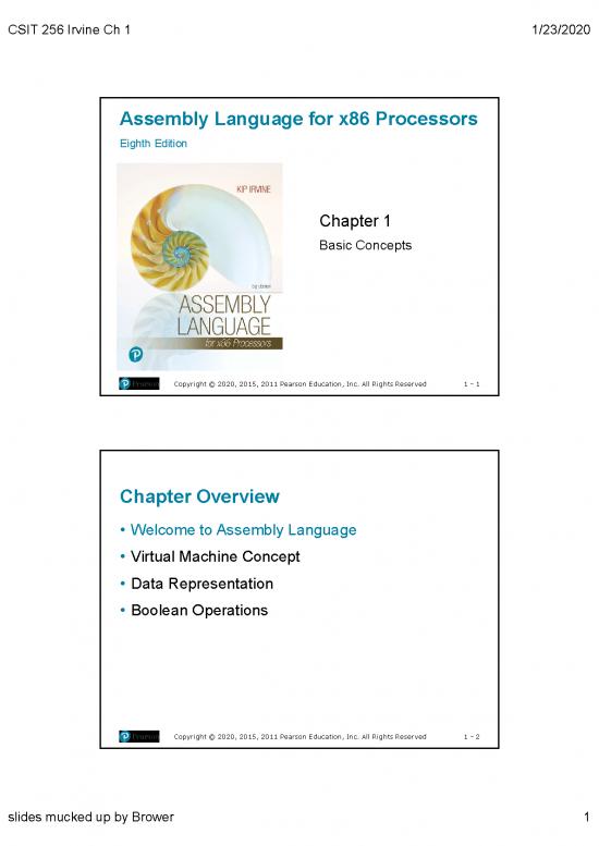 picture1_Assembly Language For X86 Processors Pdf 189778 | Csit 256 Irvine Chapt 01 8e 2 Per Page
