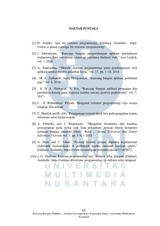 picture_Extreme Programming Pdf 189407 | Daftar Pustaka