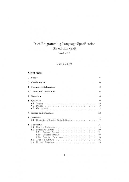 picture Dart Programming Language Pdf 188760 | Dartlangspec V2