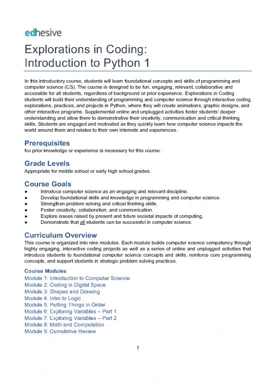 picture Python Projects Pdf 189153 | Edhesive Explorationsincoding1 Syllabus