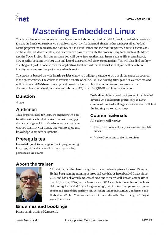 picture1_Mastering Embedded Linux Programming Pdf 190023 | Embedded Linux Datasheet