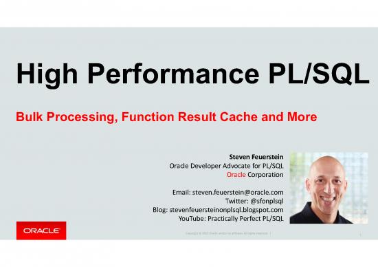 picture1_Feuersteinhigh Performance Plsql